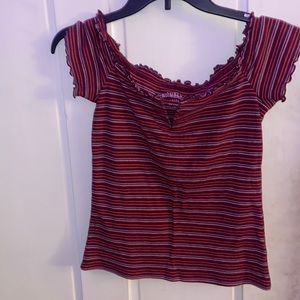 Aeropostale Off the Shoulder Shirt